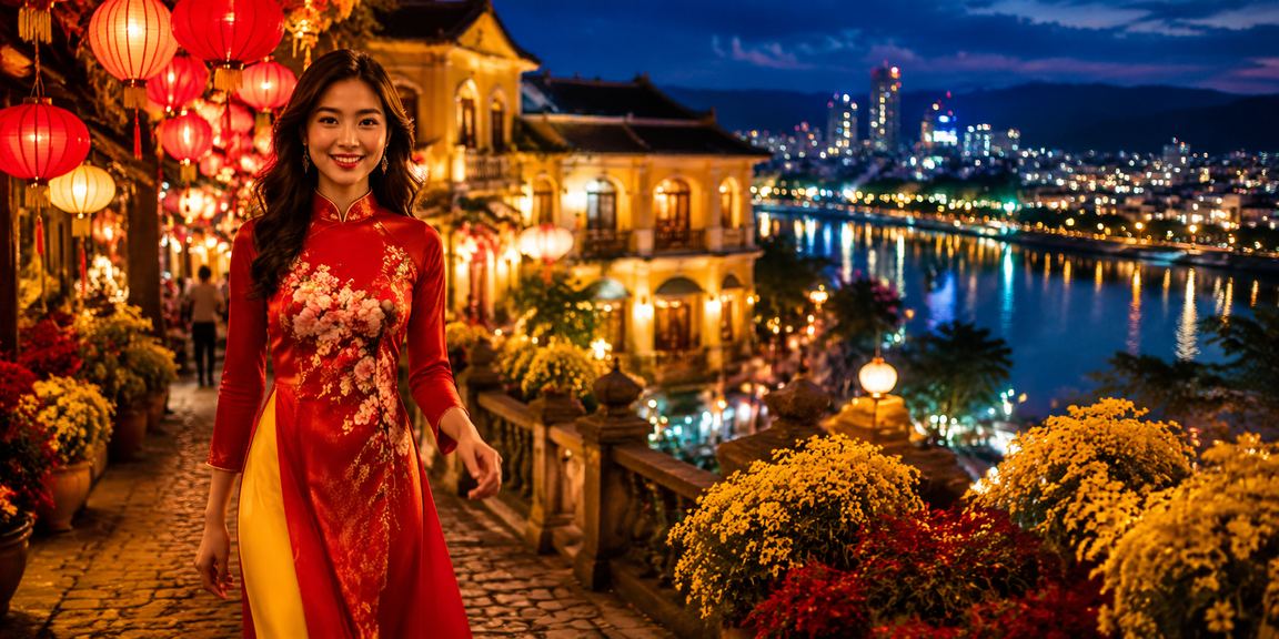 Người dùng xem thông tin khuyến mãi hoàn tiền tại chợ đêm Đà Lạt