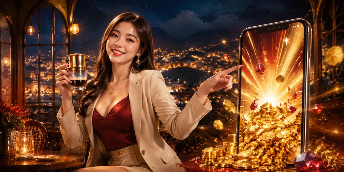 Người chơi truy cập casino trên điện thoại tại Sapa với cà phê Việt Nam